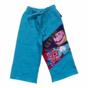 Joe Boxer Size 18M Infant Girls Patchwork Pant Smile Design Drawstring Waist NEW